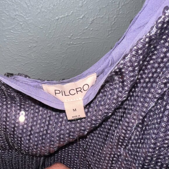 Pilcro Sequin Slim Midi Dress, SZ M - Picture 5 of 6